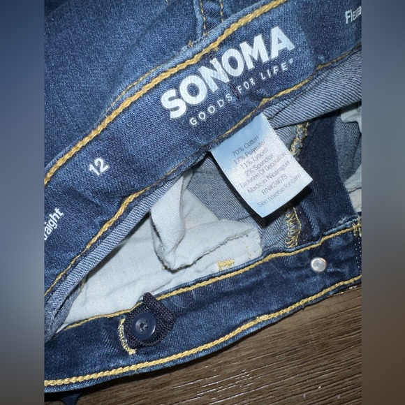 EUC Sonoma Girls Size 12 Straight Jeans - Picture 14 of 15